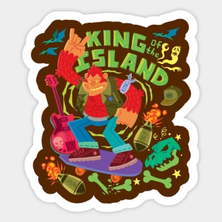 King of The Island Sticker